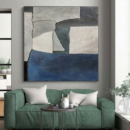 Huge Made-to-Order Abstract Painting for Garage Workshop Feature Wall
