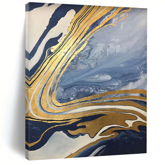 Massive Abstract Impressionist Hand-Painted Art for Walk-in Closet Style Wall