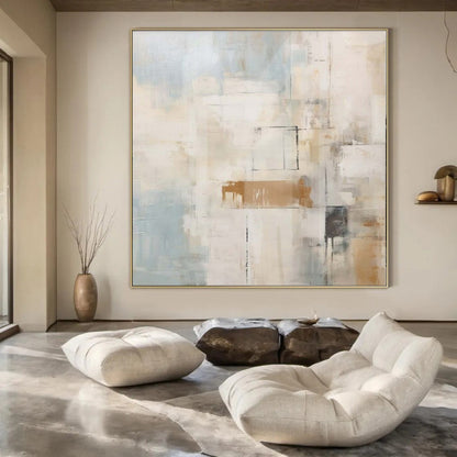Giant Hand-Painted Contemporary Abstract Art for Family Home Art Studios