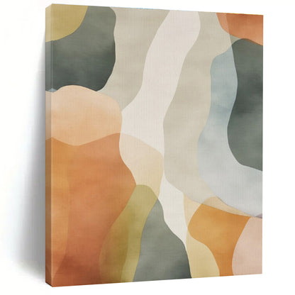 Monumental Modern Abstract Painting for Kitchen Island Backdrop in Contemporary Kitchens
