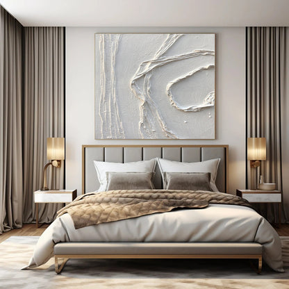 Large-Scale Hand-Painted Abstract Canvas for Living Room and Bar