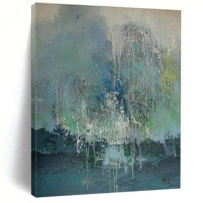 Super-Sized Custom Hand-Painted Abstract Canvas for Commercial Interiors LargeART0638