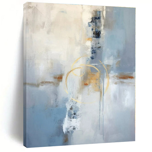 Large-Scale Hand-Painted Abstract Art for Dining Room and Hotel Lobby