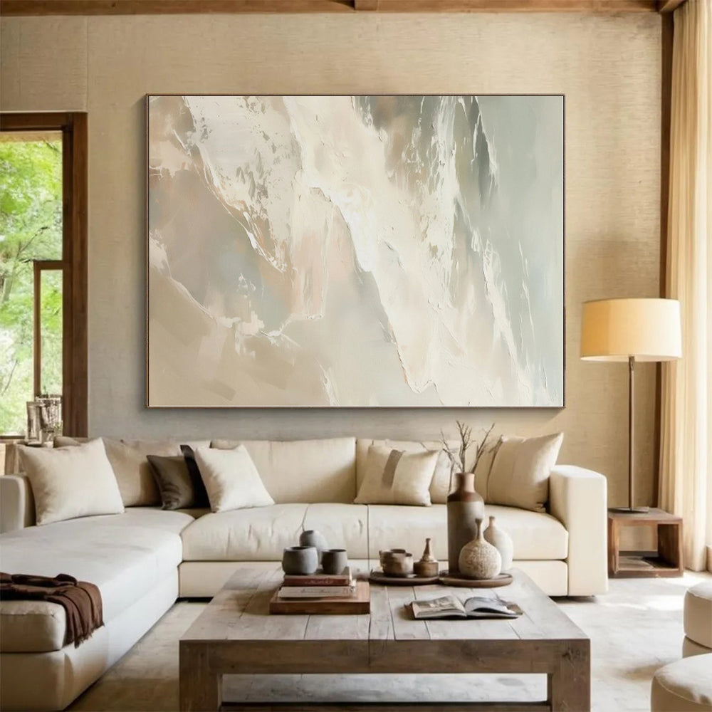 Mammoth Custom Abstract Canvas for Home Indoor Pool Lounge Area Wall