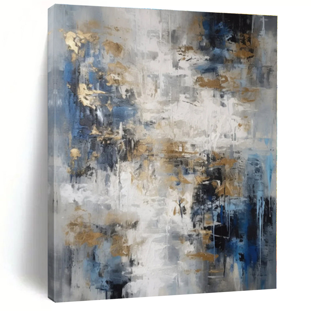 Gigantic Custom Hand-Painted Abstract Painting for Mudroom Paw Wash Wall