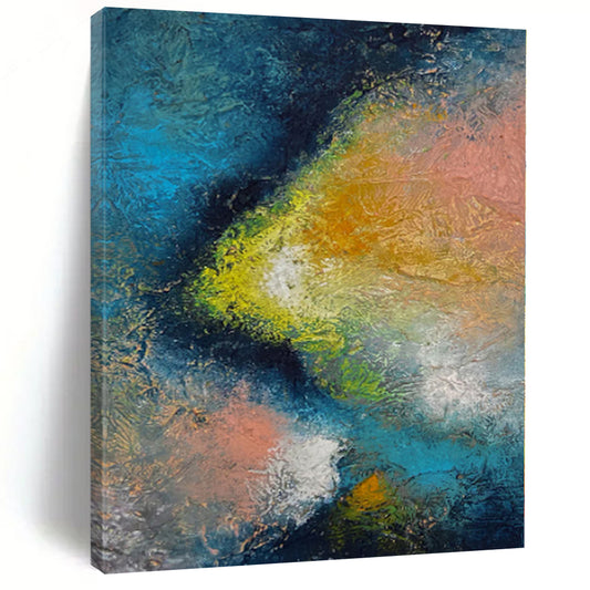Monumental Abstract Future City - Commissioned Mixed Media for Science Fiction Conventions