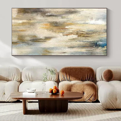 Extra-Vast Hand-Painted Modern Abstract Artwork for Grand Villa Gardens