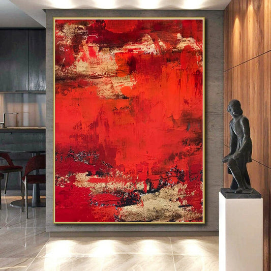 Mammoth Custom Abstract Art for Guest Room Fireplace Mantel Wall
