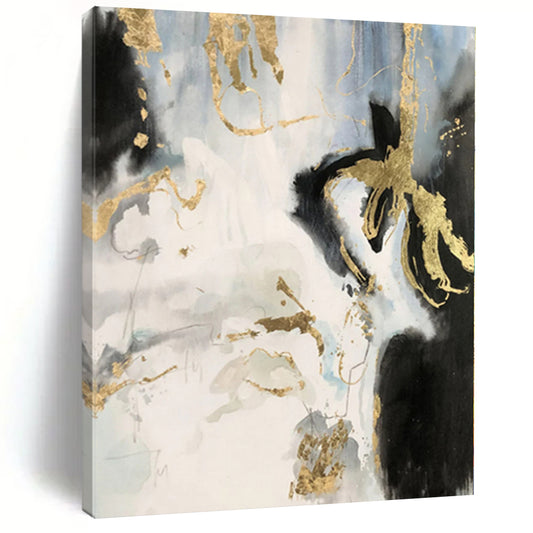 Gigantic Made-to-Order Abstract Painting for Living Room Fireplace Surround