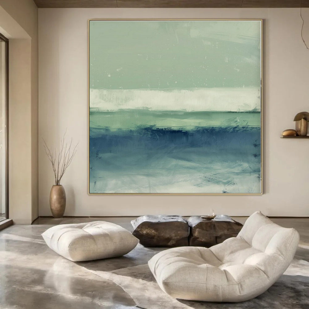 Hand-Painted Bespoke Abstract Art for Bedroom and Hotel Spa Areas