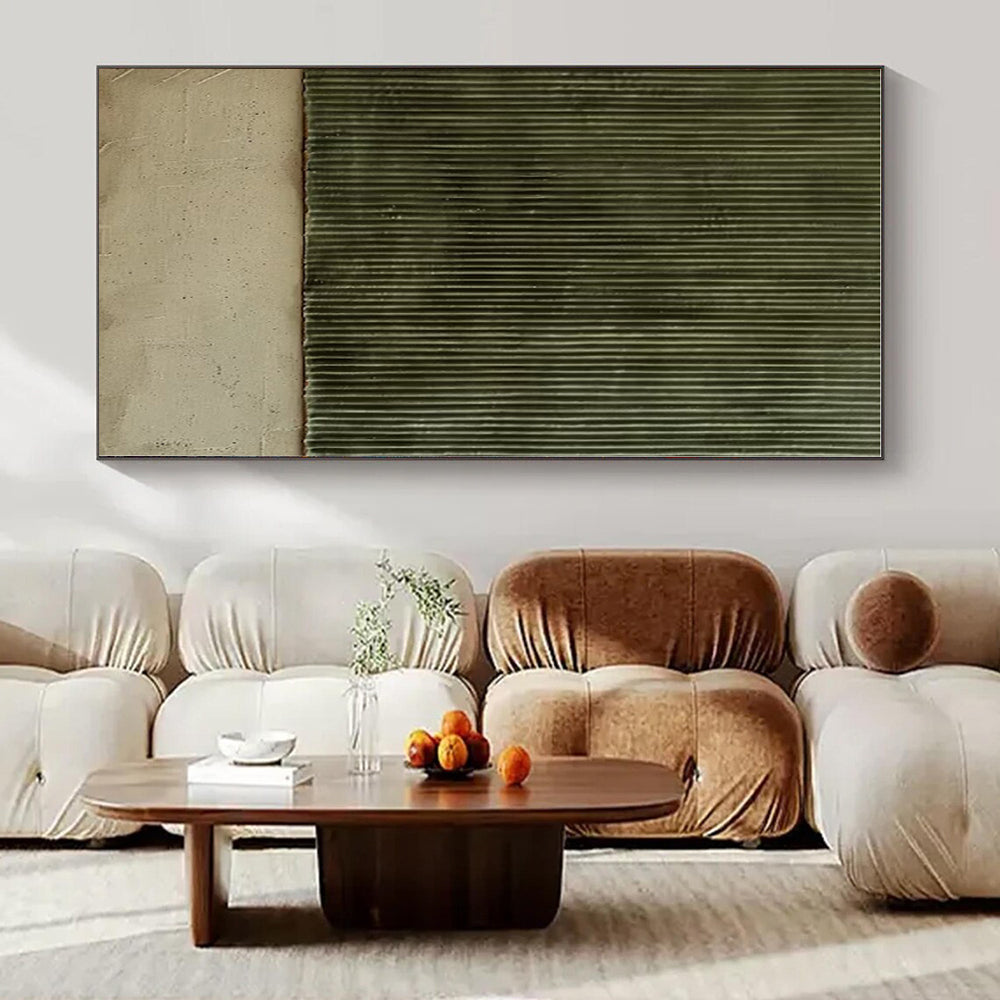 Oversized Hand-Painted Abstract Mural for Office & Hallway