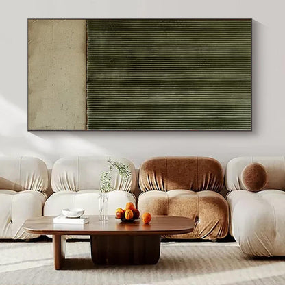 Oversized Hand-Painted Abstract Mural for Office & Hallway