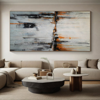 Vast Custom Abstract Wall Art for Home Theater Feature Wall