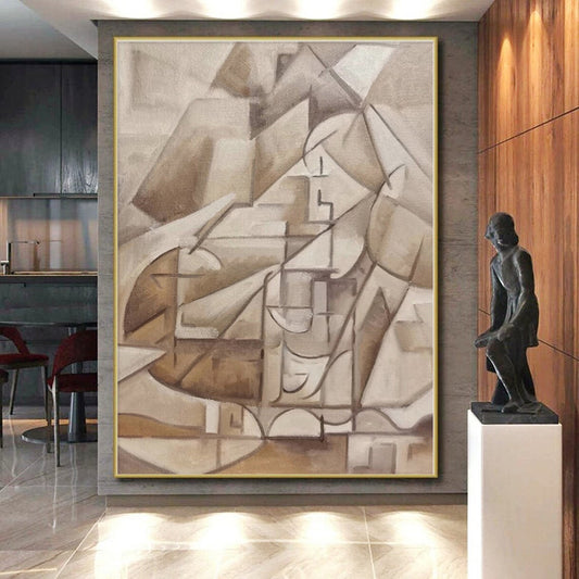 Super-Sized Custom Abstract Painting for Sunroom Skylight Ceiling Panels