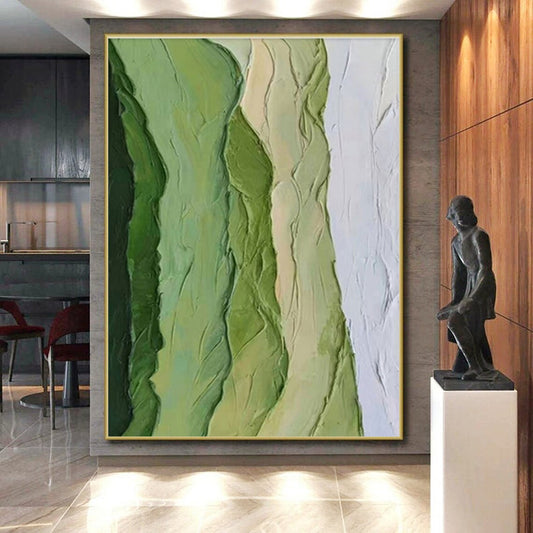 Custom-Made Grand Hand-Painted Abstract Painting for Focal Wall Feature LargeART0634