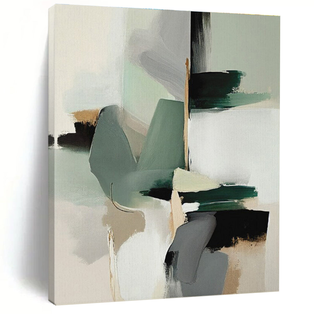 Extra-Huge Contemporary Abstract Canvas for Modern Garage Tool Organizer Wall