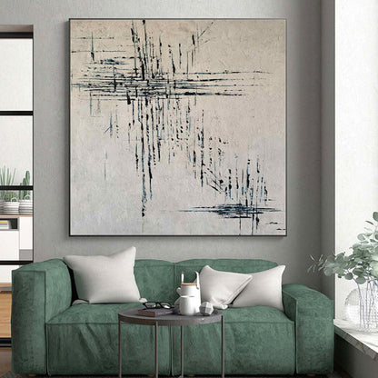 Oversized Custom Abstract Art for Master Bedroom Dressing Vanity Wall