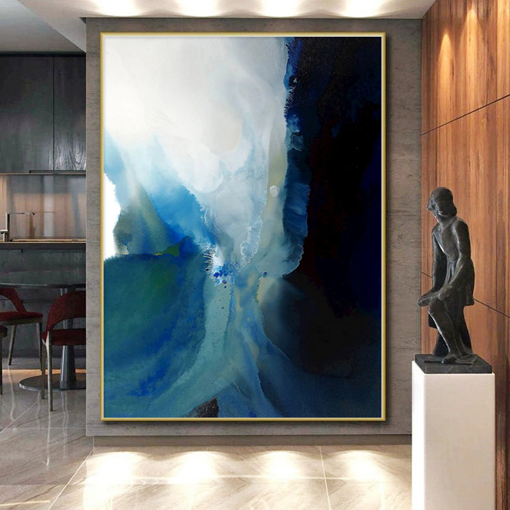 Made-to-Order Giant Hand-Painted Abstract Wall Art for Home Gym Workout Wall LargeART0587