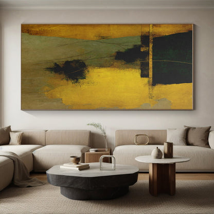 Giant Contemporary Abstract Painting for Master Bedroom Feature Wall in Modern Homes