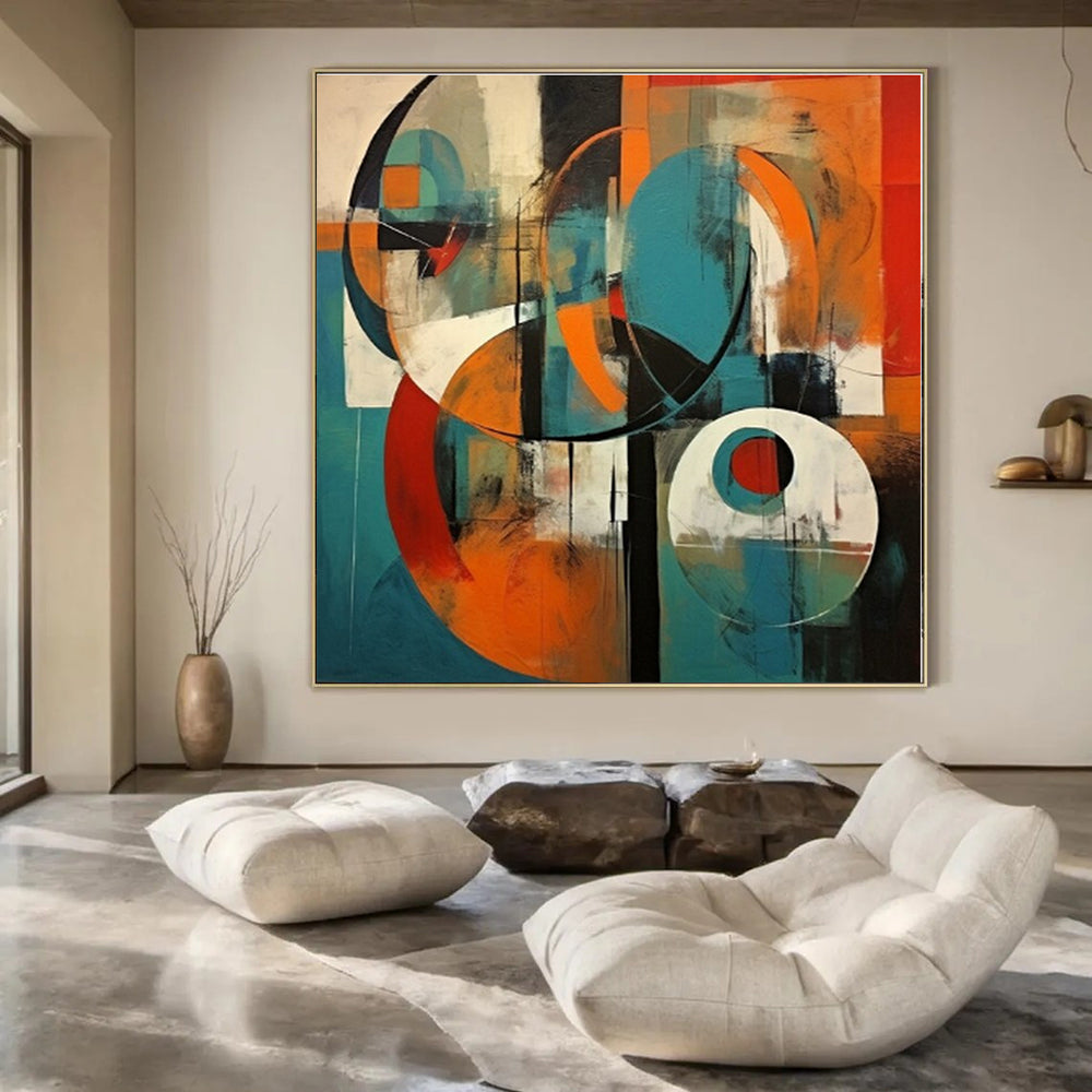 Gothic Elegance Hand-Painted Abstract Mural for Dramatic Bedrooms