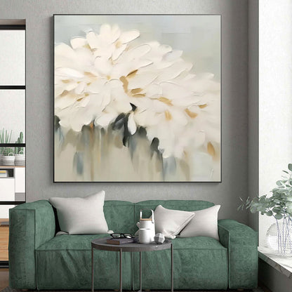 Bespoke Geometric Hand-Painted Abstract Art for Living Room Focal Wall