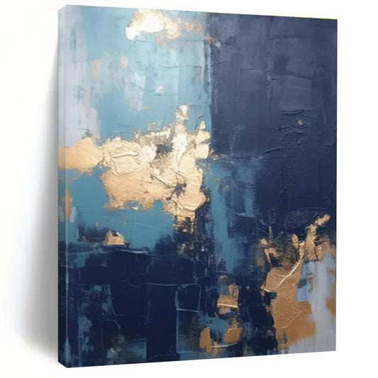 Oversized Contemporary Abstract Canvas for Mudroom Functional and Stylish Makeover