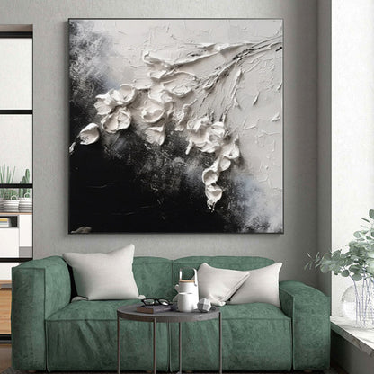 Custom Giant Hand-Painted Abstract Art for Sunroom Garden View Wall LargeART0580
