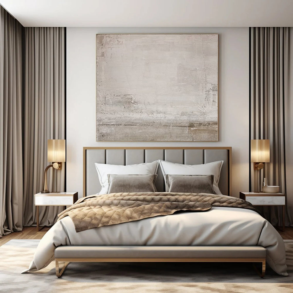 Large Made-to-Order Abstract Painting for Boutique Hotel Suites