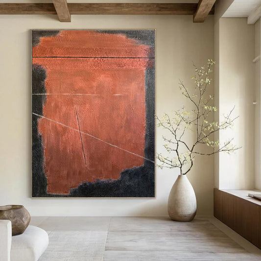 Hand-Painted Personalized Abstract Canvas for Office Finance Teams