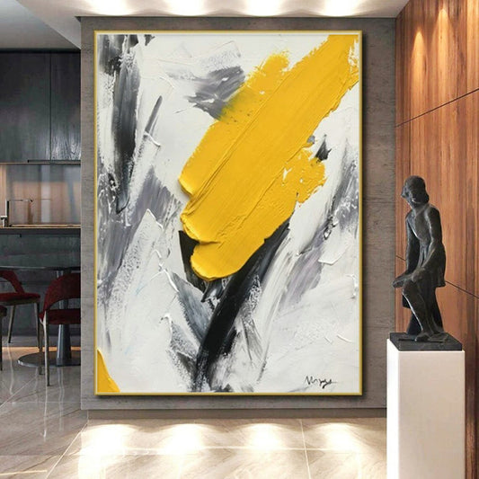 Gigantic Hand-Applied Abstract Painting for Home Library Bookcase Wall LargeART0616