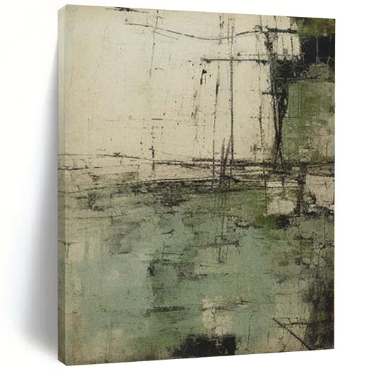 Monumental Abstract Painting for Wine Cellar Interiors - Commissioned Oil on Linen