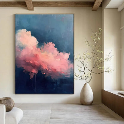 Oversized Custom Hand-Painted Abstract Art for Office & Hotel Outdoor Gardens