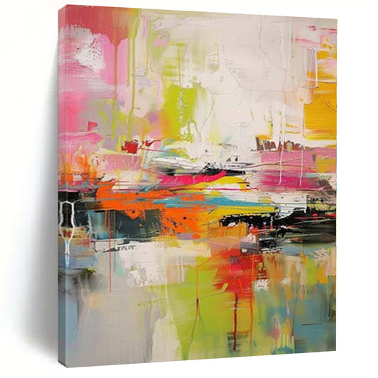 Monumental Abstract Painting for Chicken Coop Nesting Boxes - Made to Order Resin on Linen
