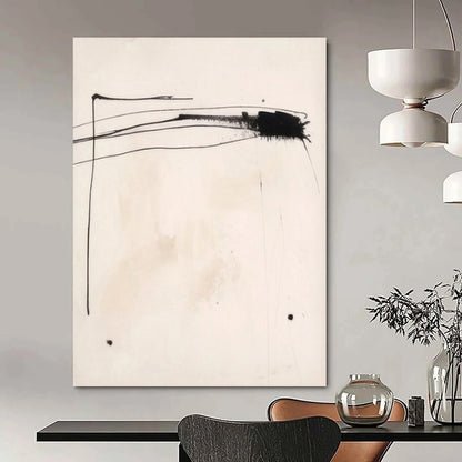 Colossal Hand-Painted Contemporary Abstract Canvas for Luxury Hotel Conference Center Foyers