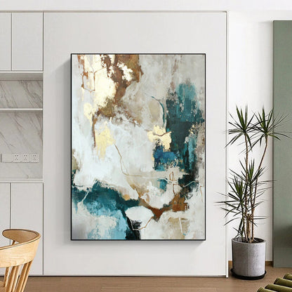 Oversized Custom Abstract Canvas for Pet Nook Spaces