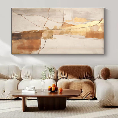 Huge Hand-Painted Contemporary Abstract Painting for Family Home Multi-Purpose Rooms