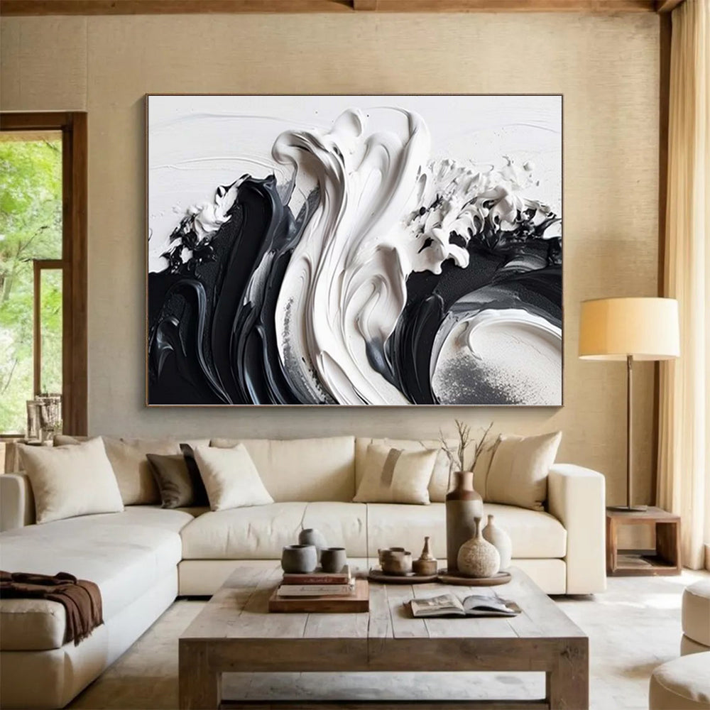 Grand Abstract Painting for Horse Stable Tack Rooms - Custom Acrylic on Linen