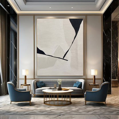 Giant Commissioned Abstract Painting for Agricultural Innovation Center Lobbies