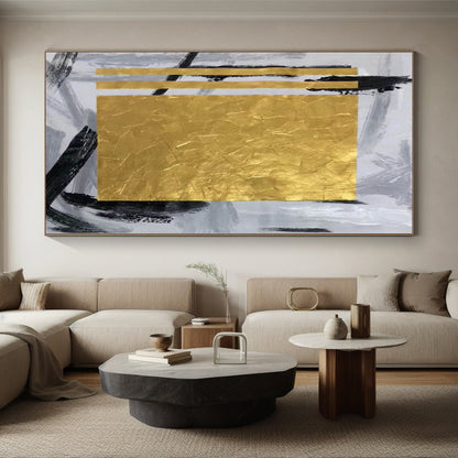 Monumental Custom Abstract Art for Guest Room Fireplace Mantel Feature Walls