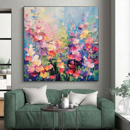 Giant Abstract Painting for Master Bedroom Bedhead Wall