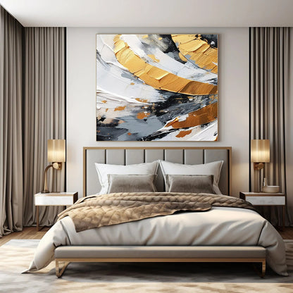 Industrial Edge Hand-Painted Mural for Urban-Style Bedrooms