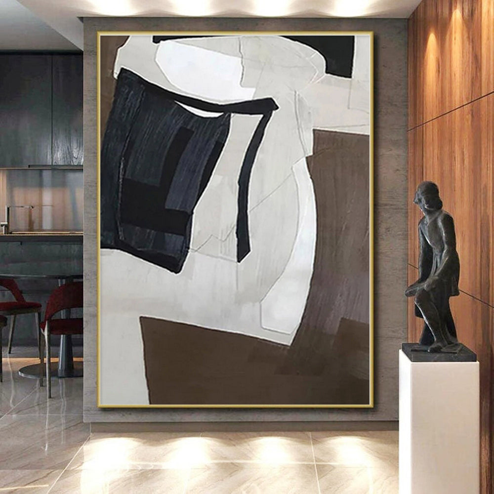 Enormous Abstract Pop Art Hand-Painted Wall Art for Home Gym Motivation Wall