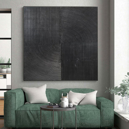 Perfectly-Sized Large Abstract Mural for Restaurant Open Kitchens