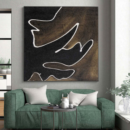 Monumental Abstract Swirl Painting - Made to Order Acrylic for Casino Lobby Entertainment Areas