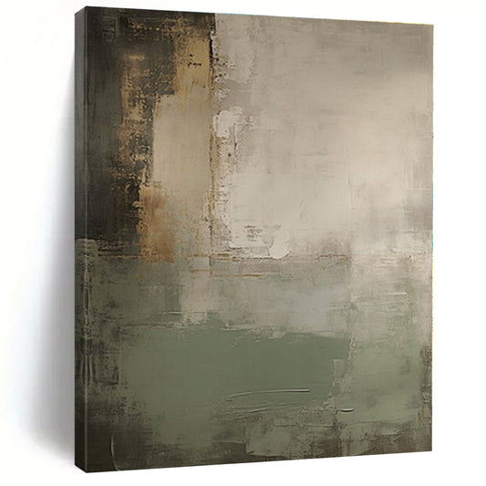Oversized Custom Hand-Painted Abstract Mural for Living Room and Bar