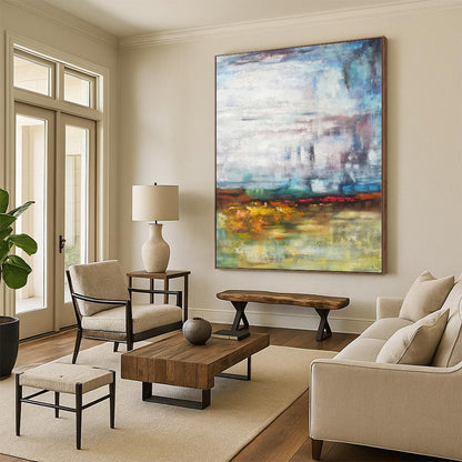 Staggering Made-to-Order Abstract Painting for Home Music Studio Wall