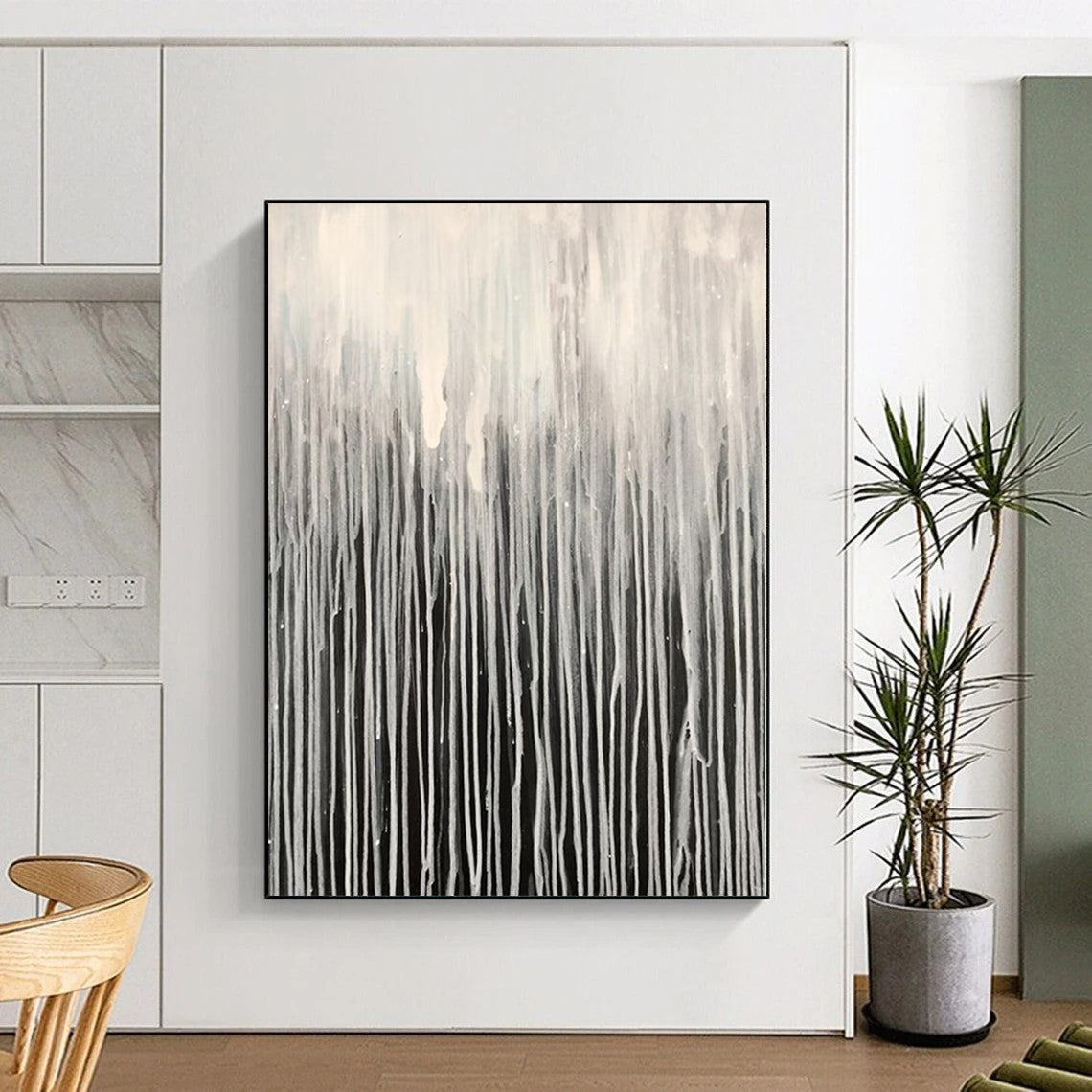 Custom Oversized Abstract Canvas for Family Gallery Walls