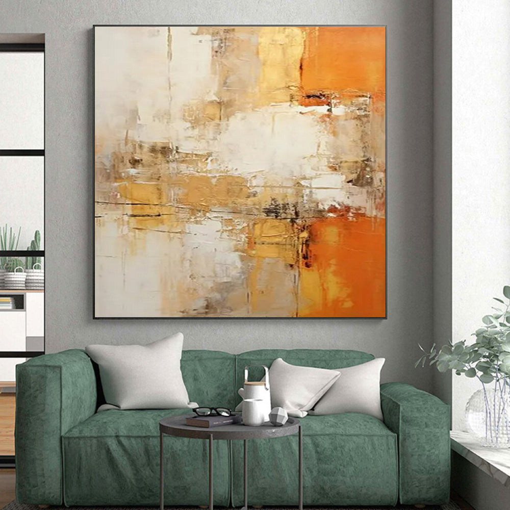 Monumental Contemporary Abstract Wall Art for Entryway Striking First Impression