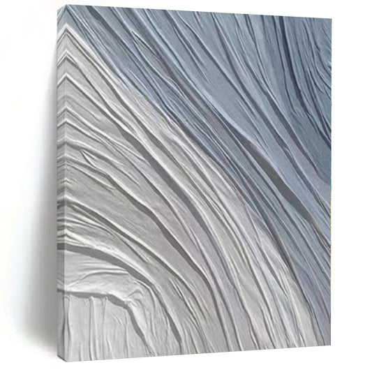 Oversized Custom Abstract Art for Mudroom Entry Feature Wall