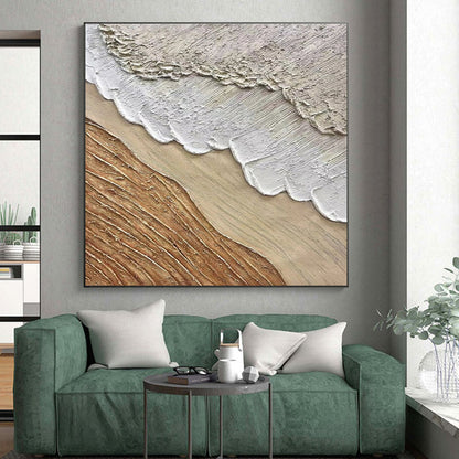 Monumental Abstract Painting for Home Indoor Poolside Lounge Wall